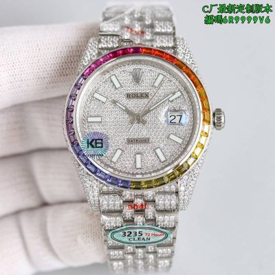 Rolex Datejust 41mm 904L Steel 2824 Movement 6R999V6 Diamond Watch